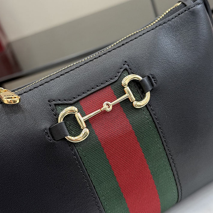 グッチ直営アウトレット店 GUCCI ホースビット ウェブ スモール ショルダーバッグ ブラック 867130 AAGOQ 1057 グッチ バッグ アウトレット - 画像 (6)