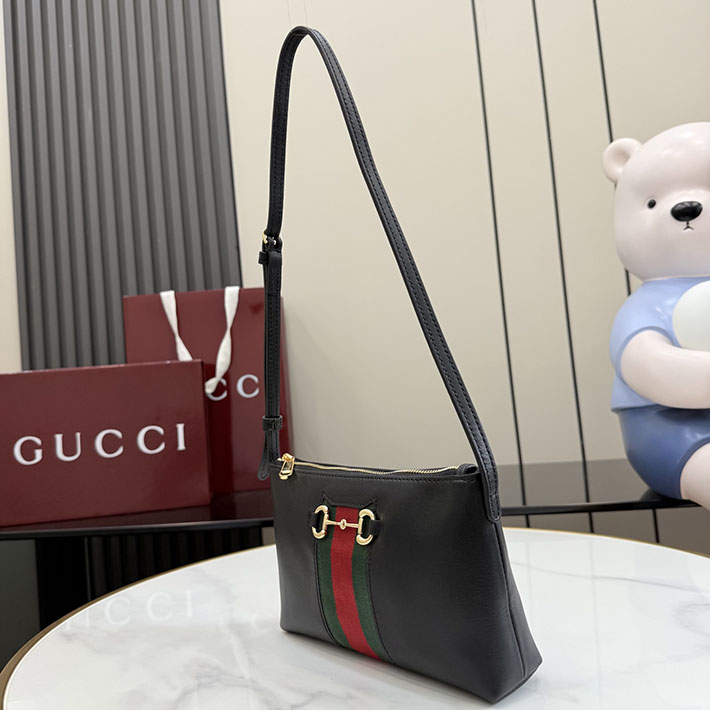グッチ直営アウトレット店 GUCCI ホースビット ウェブ スモール ショルダーバッグ ブラック 867130 AAGOQ 1057 グッチ バッグ アウトレット - 画像 (5)