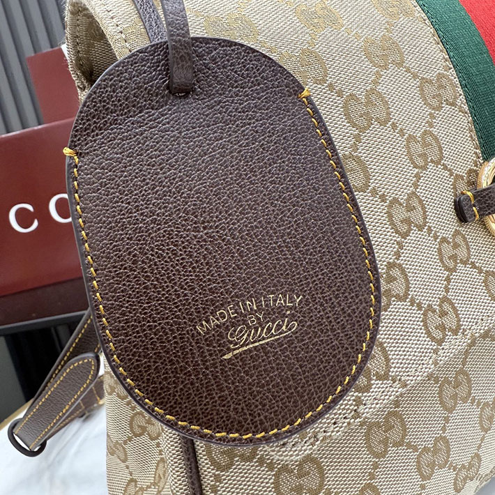 グッチ直営アウトレット店 GUCCI パパラッツォ ミディアム トップハンドルバッグ サンド ブラウン 875018 FAFV9 9653 グッチ バッグ アウトレット - 画像 (2)