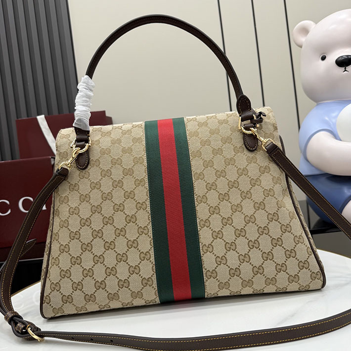 グッチ直営アウトレット店 GUCCI パパラッツォ ラージ トップハンドルバッグ サンド ブラウン 875019 FAFV9 9653 グッチ バッグ 公式 - 画像 (9)