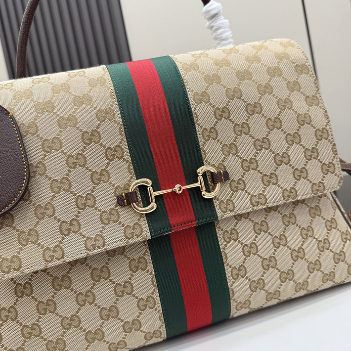 グッチ直営アウトレット店 GUCCI パパラッツォ ラージ トップハンドルバッグ サンド ブラウン 875019 FAFV9 9653 グッチ バッグ 公式 - 画像 (7)