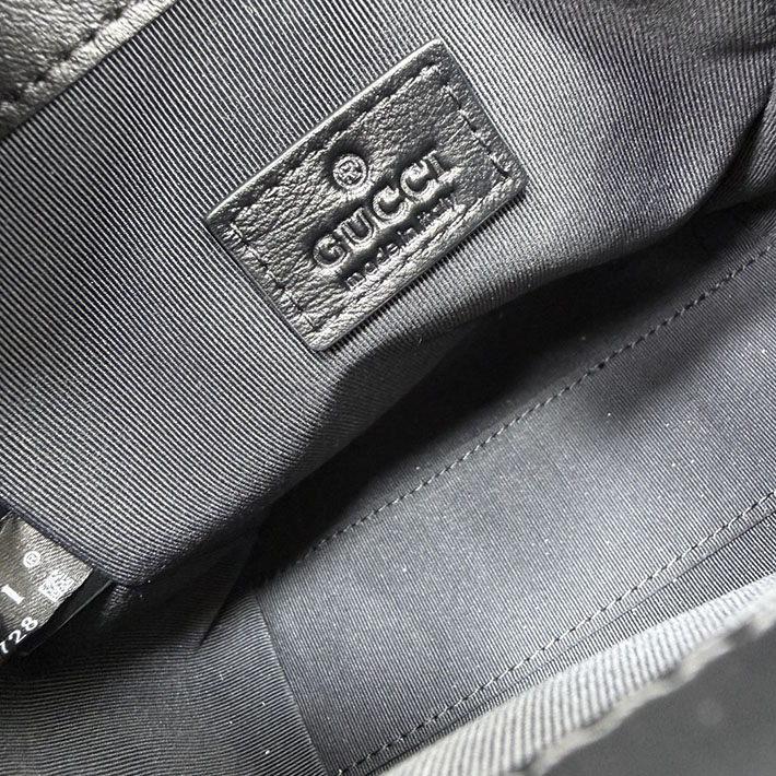 グッチ直営アウトレット店 GUCCI GGマーモント ナノ バケットバッグ ブラック 856404 AAFS1 1000 グッチ バッグ 黒 - 画像 (2)