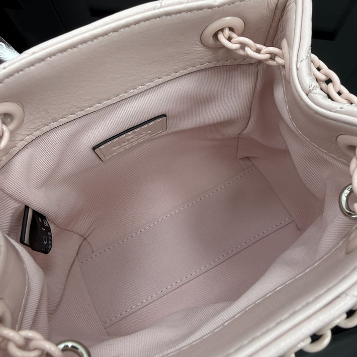 グッチ直営アウトレット店 GUCCI GGマーモント ナノ バケットバッグ ダスティピンク 856404 AAFS1 5729 レディース グッチ バッグ - 画像 (3)