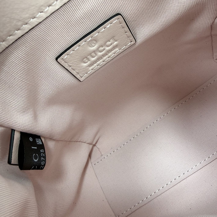 グッチ直営アウトレット店 GUCCI GGマーモント ナノ バケットバッグ ダスティピンク 856404 AAFS1 5729 レディース グッチ バッグ - 画像 (2)
