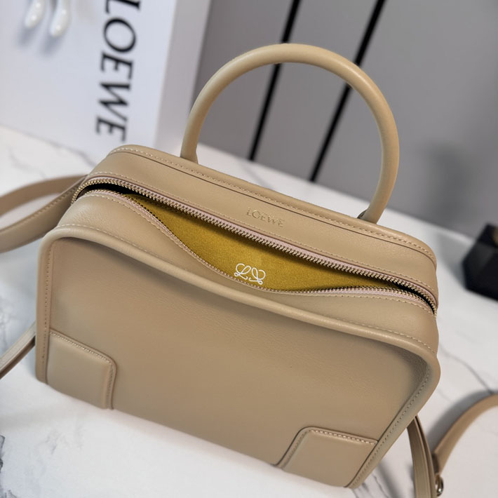 最高級ロエベスーパーコピー LOEWE アマソナ180 バッグ スモール ソフトカーフ シルクベージュ/マスタード A039AS0X01-0530 ロエベ バッグ アウトレット - 画像 (5)
