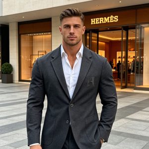 エルメス いスーツジャケット 黒