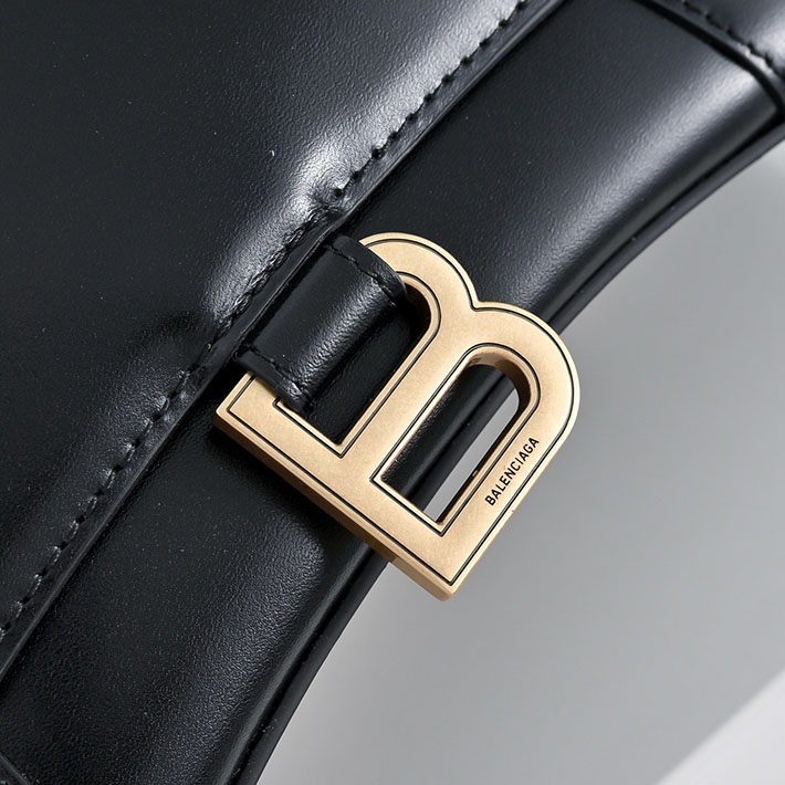 バレンシアガ バッグ 人気 レディース BALENCIAGA Hourglass ハンドバッグ スモール ブラック 5935461QJ4M1000 バレンシアガ バッグ ショルダー - 画像 (7)