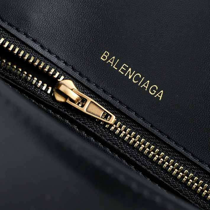 バレンシアガ バッグ 人気 レディース BALENCIAGA Hourglass ハンドバッグ スモール ブラック 5935461QJ4M1000 バレンシアガ バッグ ショルダー - 画像 (4)