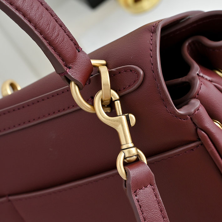バレンシアガ バッグ 人気 レディース BALENCIAGA Rodeo ハンドバッグ スモール バーガンディ 7897792AA4V6034 バレンシアガ アウトレット 値段 - 画像 (5)