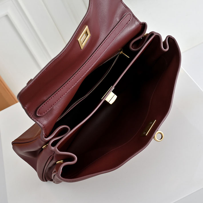 バレンシアガ バッグ 人気 レディース BALENCIAGA Rodeo ハンドバッグ スモール バーガンディ 7897792AA4V6034 バレンシアガ アウトレット 値段 - 画像 (2)