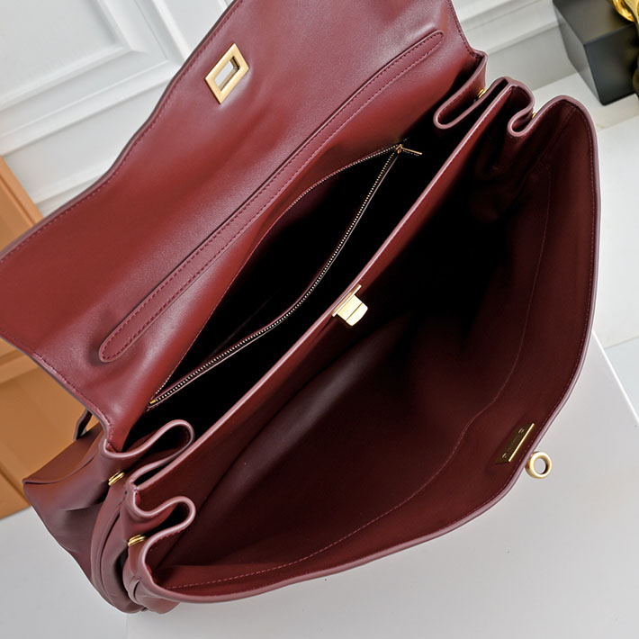 バレンシアガ バッグ 人気 レディース BALENCIAGA Rodeo ハンドバッグ ラージ バーガンディ 7897442AA4V6034 バレンシアガ アウトレット店舗 - 画像 (2)