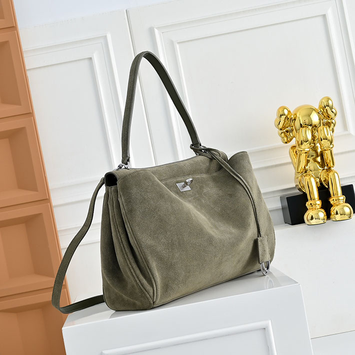 バレンシアガ バッグ 人気 レディース BALENCIAGA Rodeo ハンドバッグ ミディアム カーキ 7897722AB4G3503 バレンシアガ バッグ 種類 - 画像 (8)