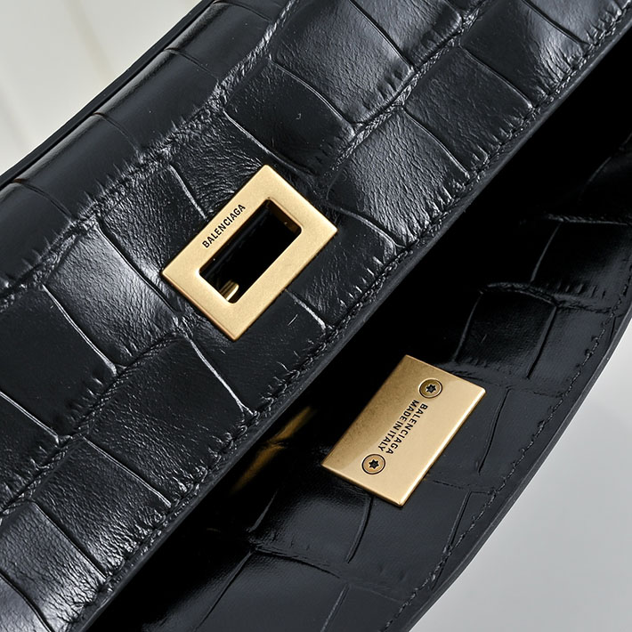 バレンシアガ バッグ 人気 レディース BALENCIAGA Rodeo ハンドバッグ スモール ブラック 7897792AA5L1000 バレンシアガ バッグ アウトレット - 画像 (7)