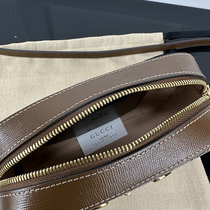 グッチ直営アウトレット店 GUCCI ホースビット 1955 スモール カメラバッグ ベージュ&エボニー 760196 92TCG 8563 グッチ ミニバッグ 人気 - 画像 (3)