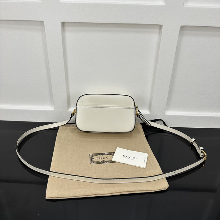グッチ直営アウトレット店 GUCCI ホースビット 1955 スモール カメラ ホワイト 7760196-1AAQD-9022 レディース グッチ ミニバッグ 人気 - 画像 (7)