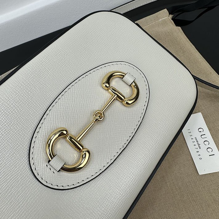 グッチ直営アウトレット店 GUCCI ホースビット 1955 スモール カメラ ホワイト 7760196-1AAQD-9022 レディース グッチ ミニバッグ 人気 - 画像 (4)