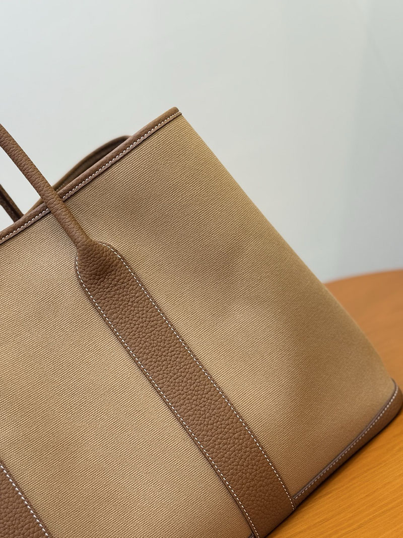 最高級エルメススーパーコピー HERMES ガーデンパーティー GM 45 ゴールド ネゴンダ/トワルアッシュ 2633936 エルメスガーデンパーティコピー - 画像 (9)