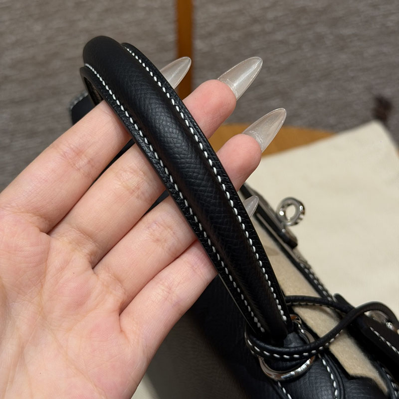 エルメス ケリー 25の通販 HERMES ケリー25 外縫い ブラック ヴォーエプソン シルバー金具 2633942 ケリー25 外縫い 黒 - 画像 (2)