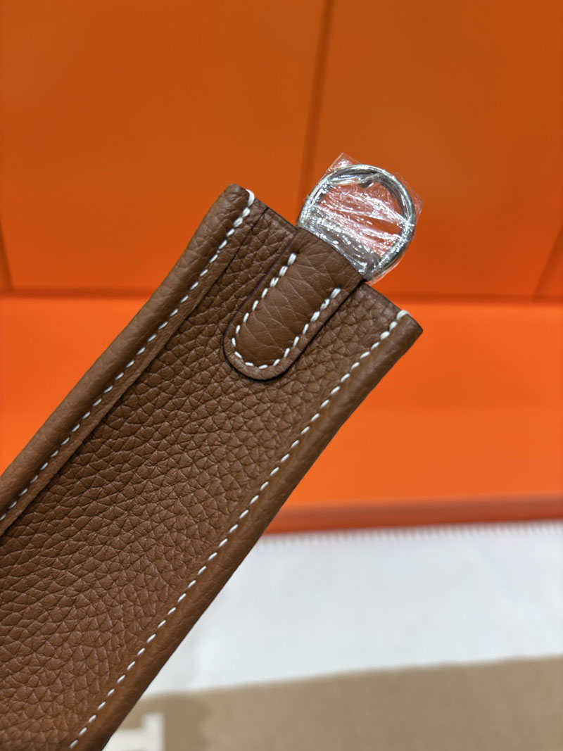 エルメス エヴリン ミニ HERMES エヴリン TPM ベージュ×ブラウン トワルアッシュ/トゴ シルバー金具 2633945 エヴリンTPM 人気色 - 画像 (4)