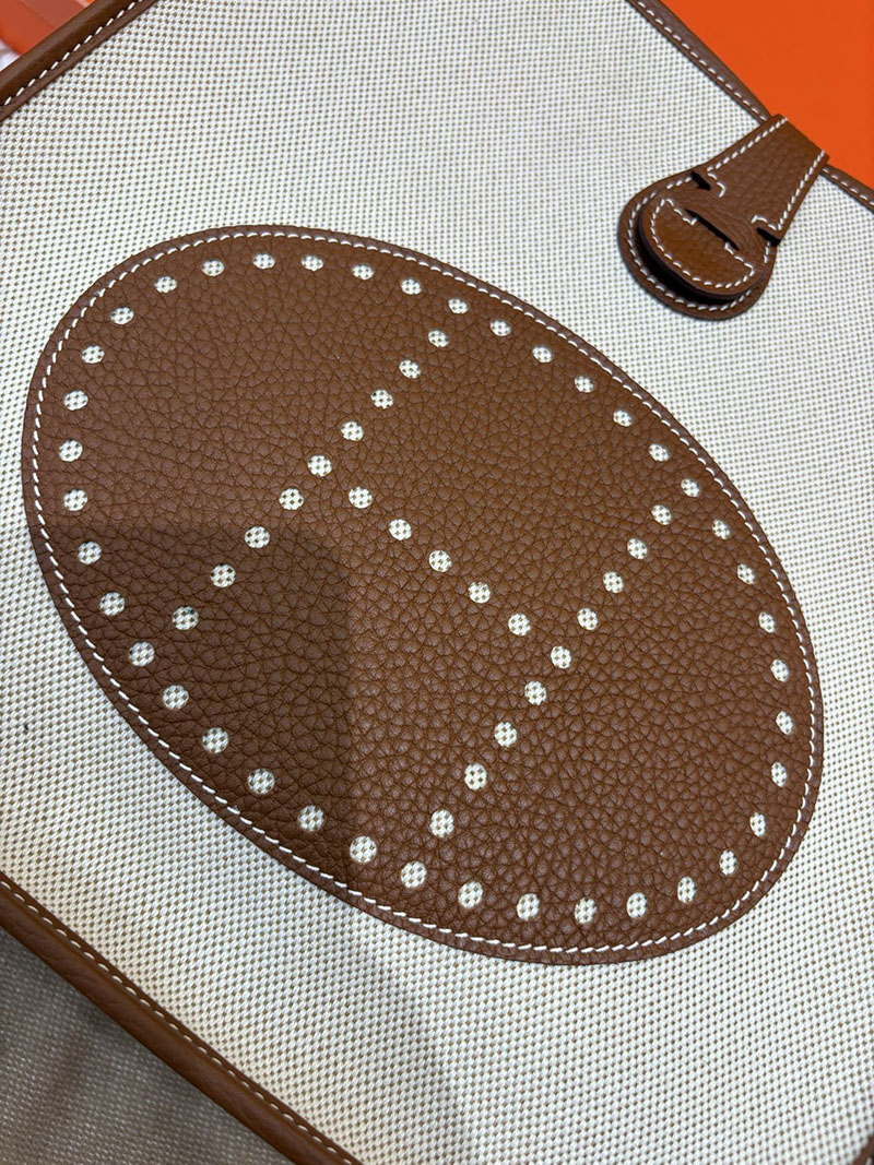 エルメス エヴリンの通販 HERMES エヴリン 29 PM ベージュ×ブラウン トワルアッシュ/トゴ シルバー金具 2633946 エヴリン PM 定価 - 画像 (7)