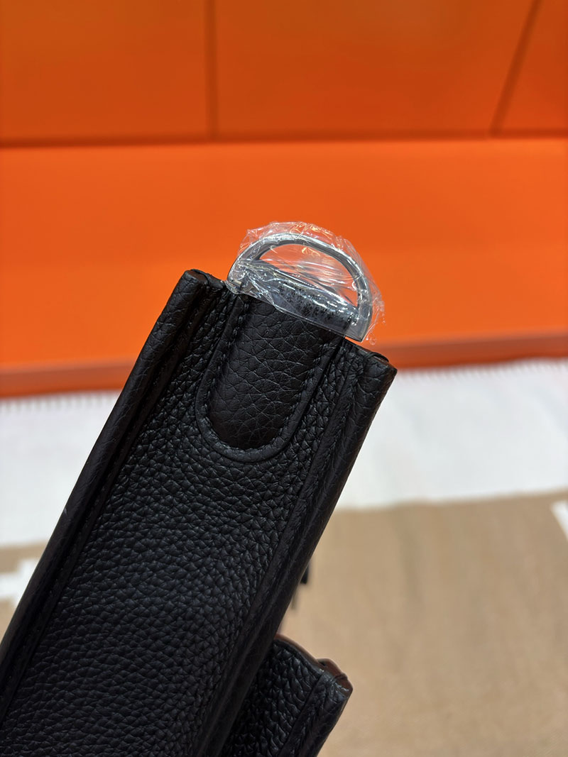 エルメス エヴリンの通販 HERMES エヴリン 29 PM ベージュ×ブラック トワルアッシュ/トゴ シルバー金具 2633950 エルメス エヴリン29 - 画像 (2)