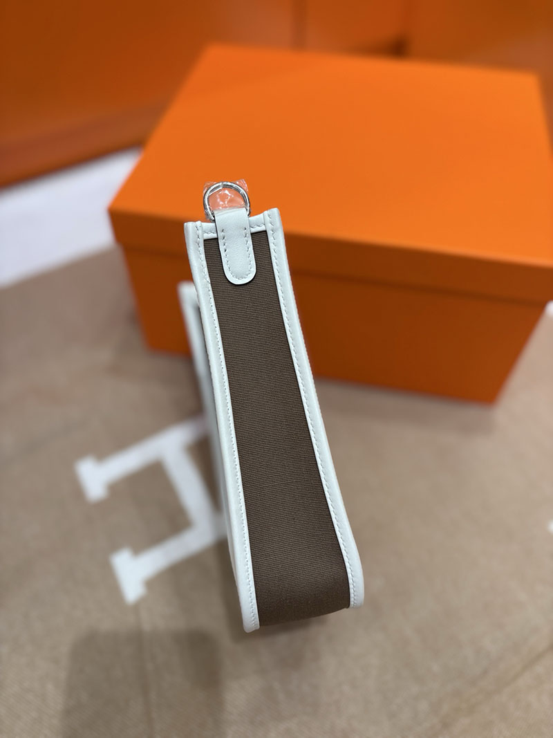 エルメス エヴリン ミニ HERMES エヴリン TPM ホワイト×グレー トワルアッシュ/トゴ シルバー金具 2633955 エルメス エヴリン TPM - 画像 (7)