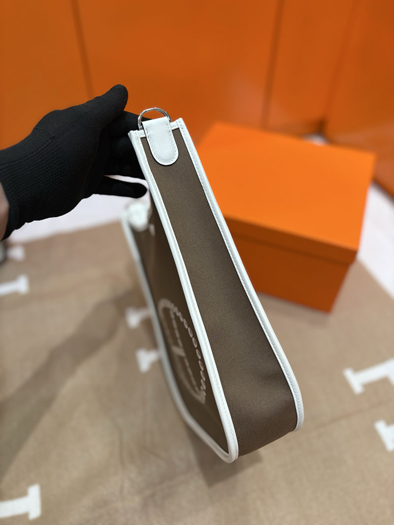 エルメス エヴリンの通販 HERMES エヴリン 29 PM ホワイト×グレー トワルアッシュ/トゴ シルバー金具 2633956 エルメス エブリン 値段 - 画像 (7)