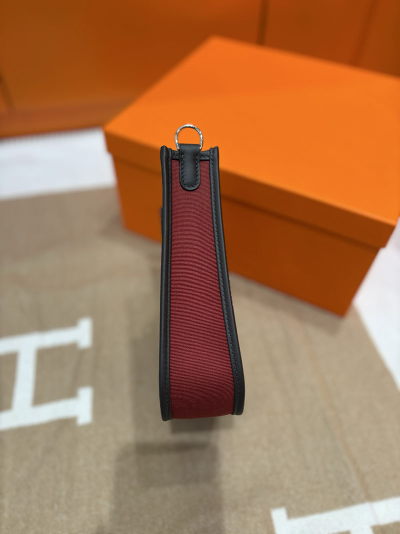 エルメス エヴリン ミニ HERMES エヴリン TPM ブラック×ボルドー トワルアッシュ/トゴ シルバー金具 2633957 エルメス エヴリン 16 - 画像 (7)