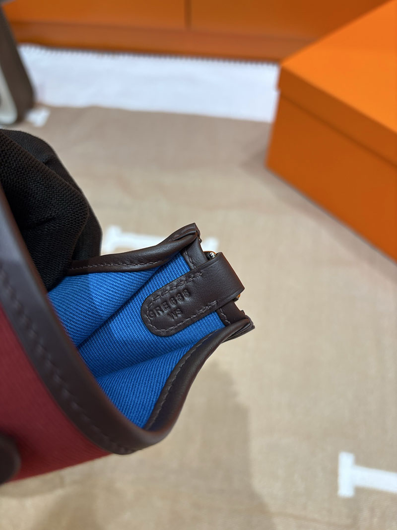 エルメス エヴリン ミニ HERMES エヴリン TPM ブラック×ボルドー トワルアッシュ/トゴ シルバー金具 2633957 エルメス エヴリン 16 - 画像 (2)