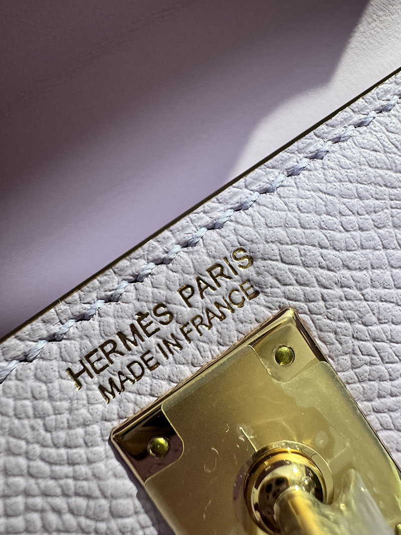 エルメス HERMES ケリーミニ2 外縫い ギモーヴ ヴォーエプソン ゴールド金具 2633983 エルメス ミニケリー 定価 - 画像 (7)