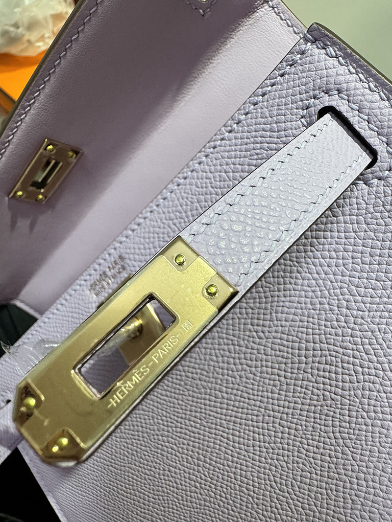 エルメス HERMES ケリーミニ2 外縫い ギモーヴ ヴォーエプソン ゴールド金具 2633983 エルメス ミニケリー 定価 - 画像 (4)