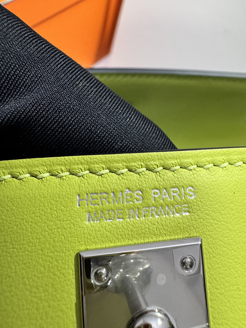 エルメス ケリーダンス HERMES ケリーダンス2 キウイ エバーカラー シルバー金具 2633984 ケリーダンス 定価 - 画像 (6)