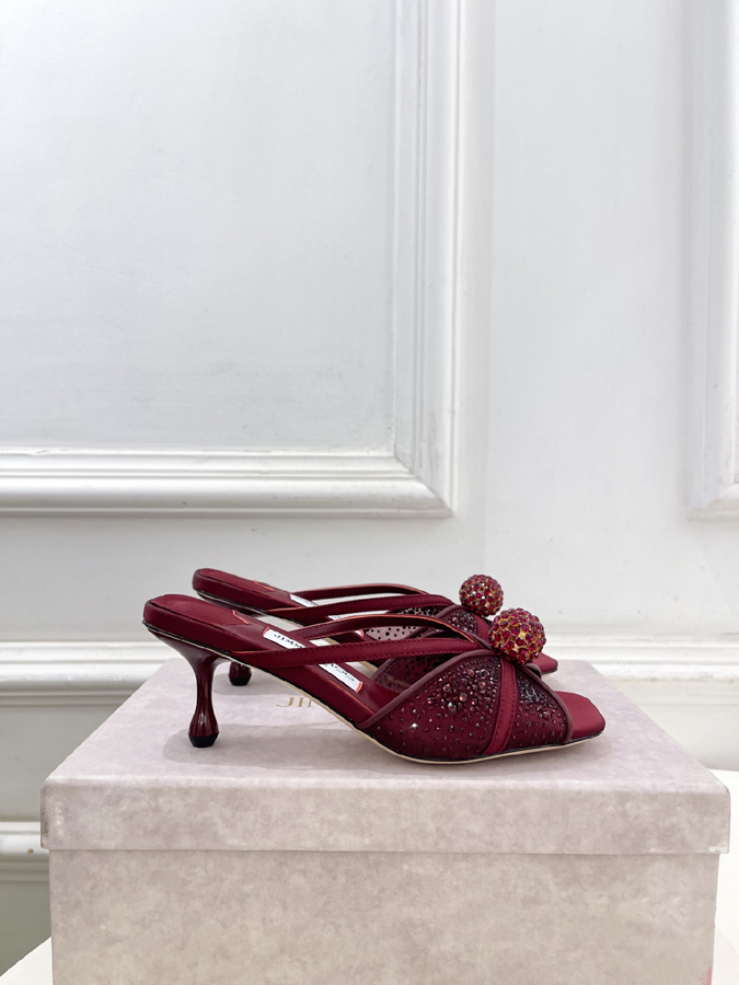 【2026年春夏新作】Jimmy Choo | ジミー チュウ JC クリスタル&メッシュ ミュール ジミーチュウジュアルシューズコピー - 画像 (2)