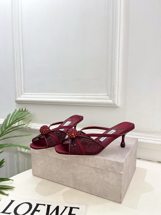 【2026年春夏新作】Jimmy Choo | ジミー チュウ JC クリスタル&メッシュ ミュール ジミーチュウジュアルシューズコピー - 画像 (3)