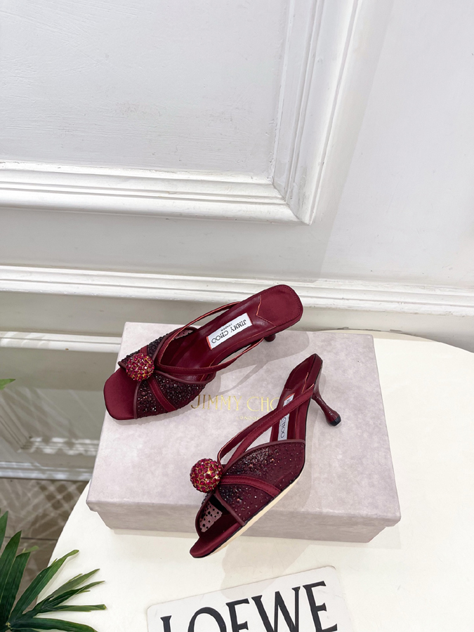 【2026年春夏新作】Jimmy Choo | ジミー チュウ JC クリスタル&メッシュ ミュール ジミーチュウジュアルシューズコピー - 画像 (5)