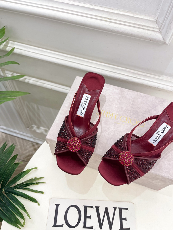 【2026年春夏新作】Jimmy Choo | ジミー チュウ JC クリスタル&メッシュ ミュール ジミーチュウジュアルシューズコピー - 画像 (6)