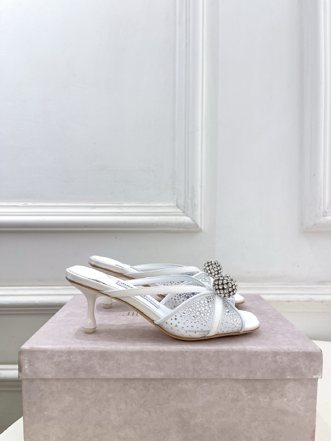 【2026年春夏新作】Jimmy Choo | ジミー チュウ JC クリスタル&メッシュ ミュール ジミーチュウジュアルシューズコピー - 画像 (3)