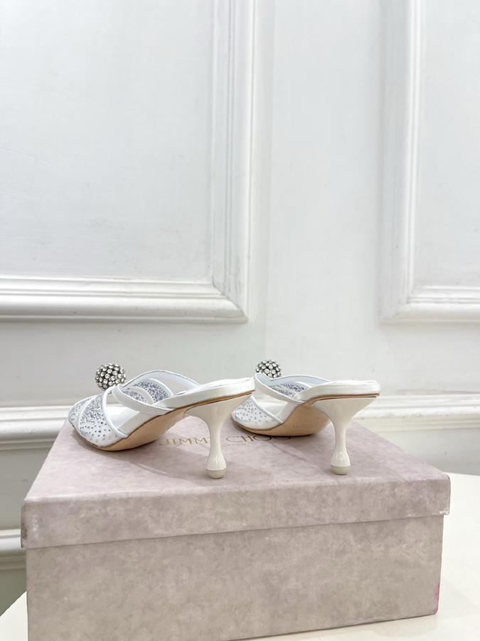 【2026年春夏新作】Jimmy Choo | ジミー チュウ JC クリスタル&メッシュ ミュール ジミーチュウジュアルシューズコピー - 画像 (8)