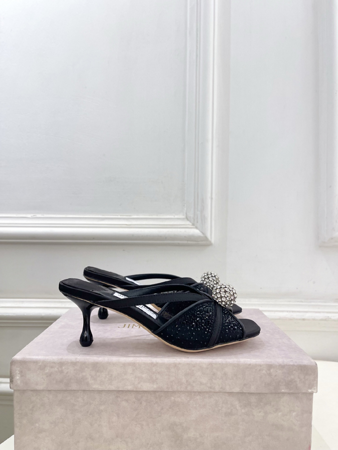 【2026年春夏新作】Jimmy Choo | ジミー チュウ JC クリスタル&メッシュ ミュール ジミーチュウジュアルシューズコピー - 画像 (2)
