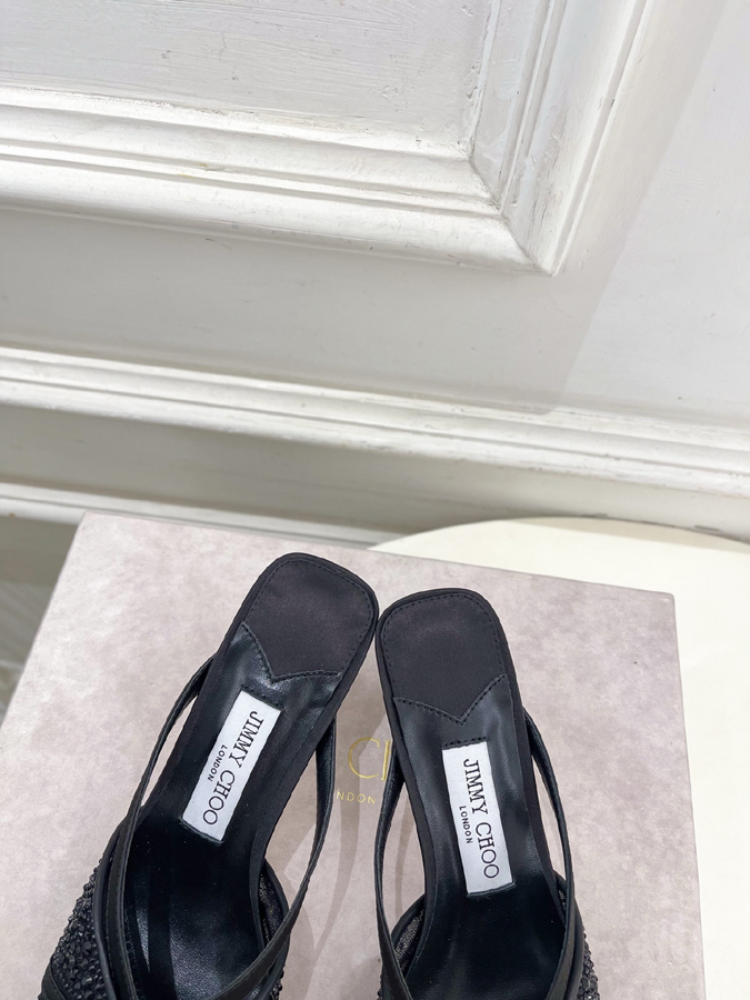 【2026年春夏新作】Jimmy Choo | ジミー チュウ JC クリスタル&メッシュ ミュール ジミーチュウジュアルシューズコピー - 画像 (7)