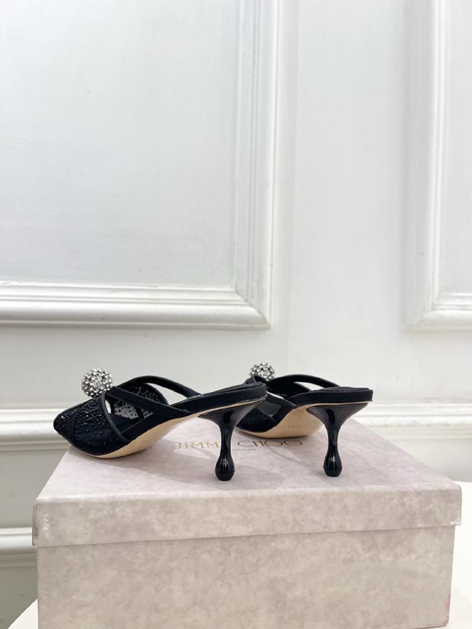 【2026年春夏新作】Jimmy Choo | ジミー チュウ JC クリスタル&メッシュ ミュール ジミーチュウジュアルシューズコピー - 画像 (8)