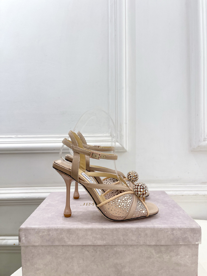 【2026年春夏新作】Jimmy Choo | ジミー チュウ JC クリスタル&メッシュ サンダル ジミーチュウジュアルシューズコピー - 画像 (2)