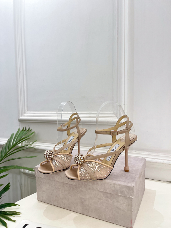 【2026年春夏新作】Jimmy Choo | ジミー チュウ JC クリスタル&メッシュ サンダル ジミーチュウジュアルシューズコピー - 画像 (3)