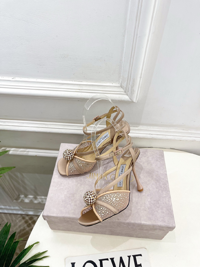 【2026年春夏新作】Jimmy Choo | ジミー チュウ JC クリスタル&メッシュ サンダル ジミーチュウジュアルシューズコピー - 画像 (5)