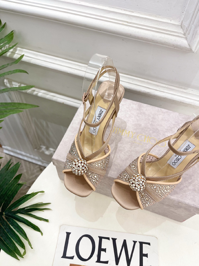 【2026年春夏新作】Jimmy Choo | ジミー チュウ JC クリスタル&メッシュ サンダル ジミーチュウジュアルシューズコピー - 画像 (6)