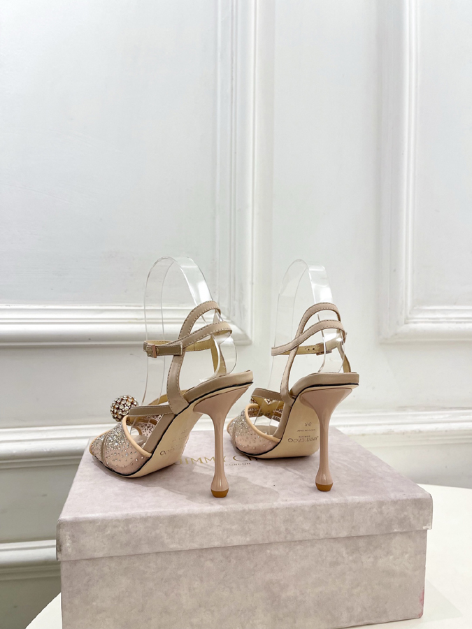 【2026年春夏新作】Jimmy Choo | ジミー チュウ JC クリスタル&メッシュ サンダル ジミーチュウジュアルシューズコピー - 画像 (7)