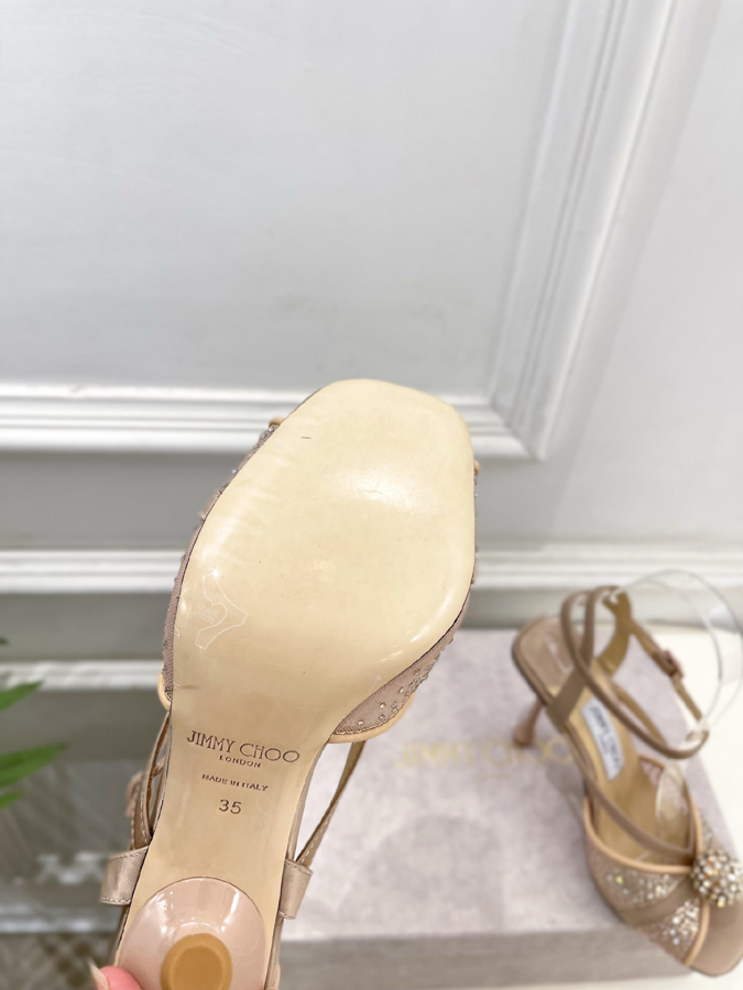 【2026年春夏新作】Jimmy Choo | ジミー チュウ JC クリスタル&メッシュ サンダル ジミーチュウジュアルシューズコピー - 画像 (9)