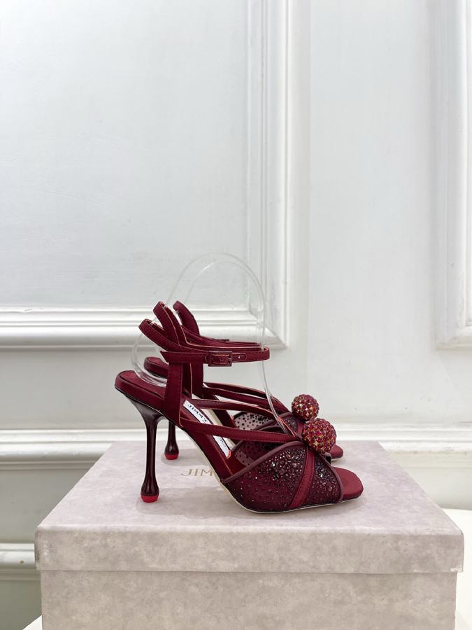 【2026年春夏新作】Jimmy Choo | ジミー チュウ JC クリスタル&メッシュ サンダル ジミーチュウジュアルシューズコピー - 画像 (2)