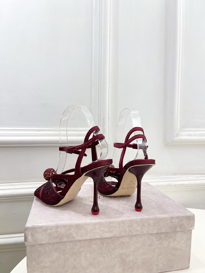 【2026年春夏新作】Jimmy Choo | ジミー チュウ JC クリスタル&メッシュ サンダル ジミーチュウジュアルシューズコピー - 画像 (7)