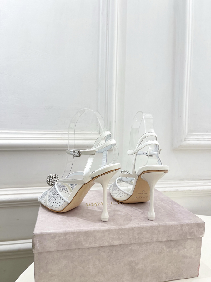 【2026年春夏新作】Jimmy Choo | ジミー チュウ JC クリスタル&メッシュ サンダル ジミーチュウジュアルシューズコピー - 画像 (5)